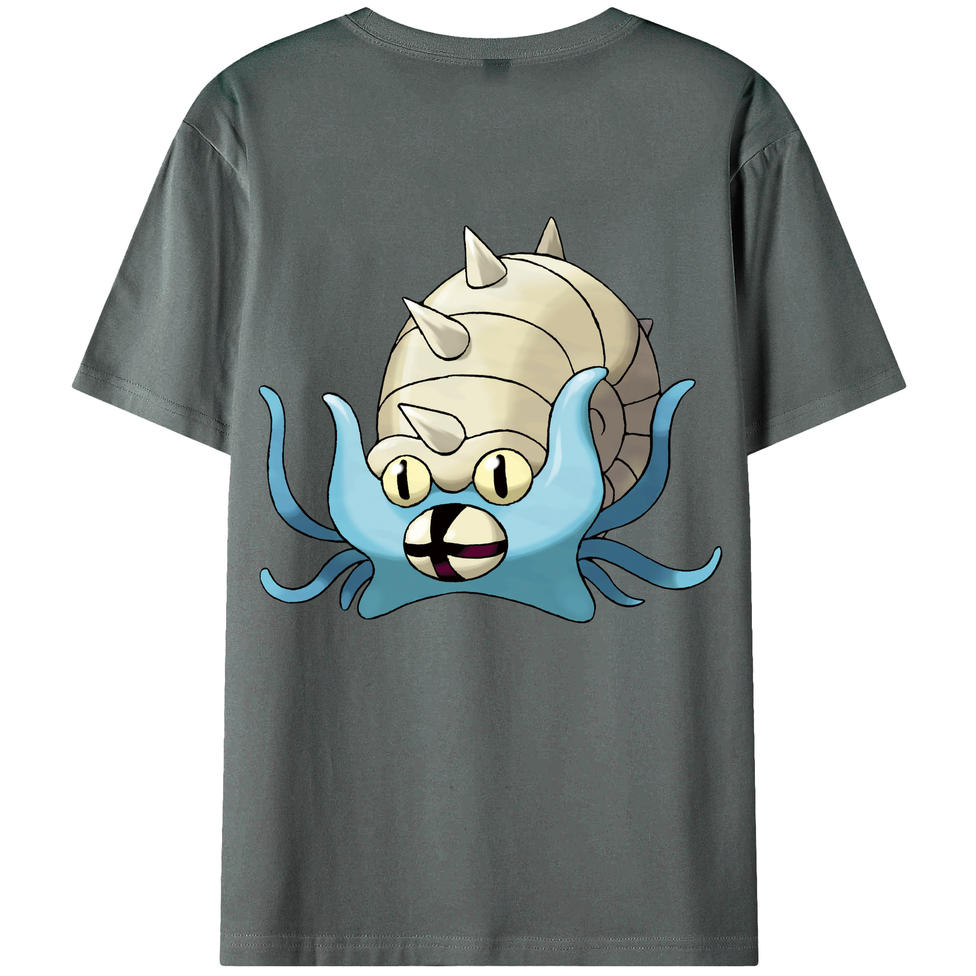 （画像用） ポケットモンスター Pokémon 綿100％ メンズ半袖Tシャツ（バックプリント） 通気性